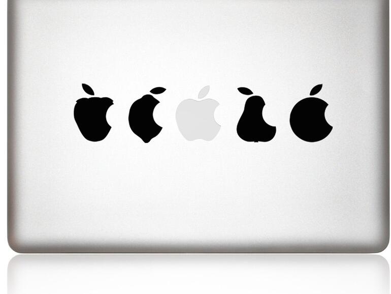 Die Apfelkleber werden von den zwei hessischen Jungunternehmern Bernhard Haas und Lorrain De Silva in Eigenregie hergestellt.