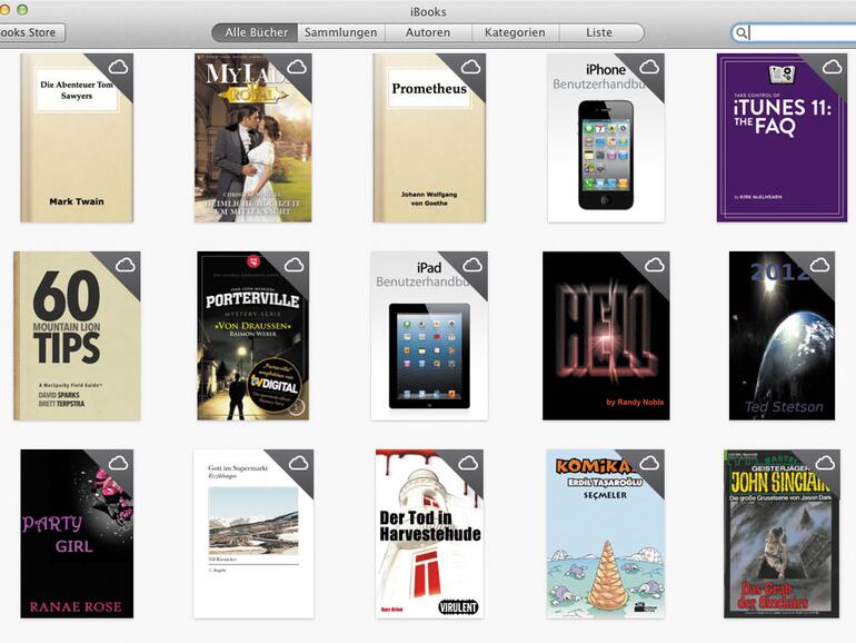 iBooks-Einkäufe werden auf dem Mac via iCloud synchronisiert.