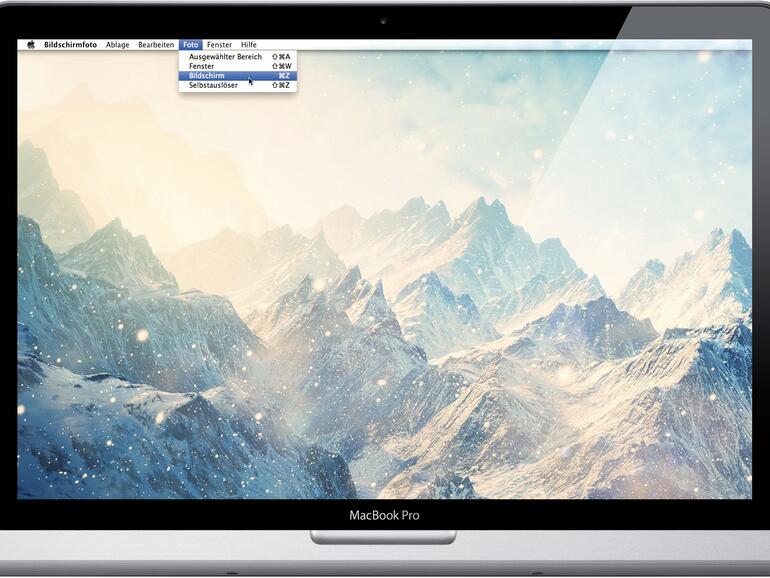 Unter OS X lassen sich mit Bordmitteln schnell Screenshots erstellen.