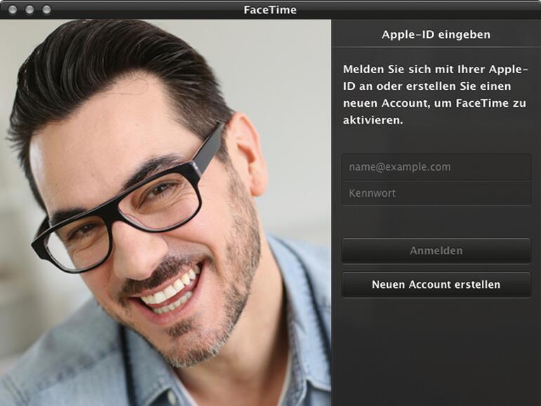 1. Anmeldung mit Apple-ID