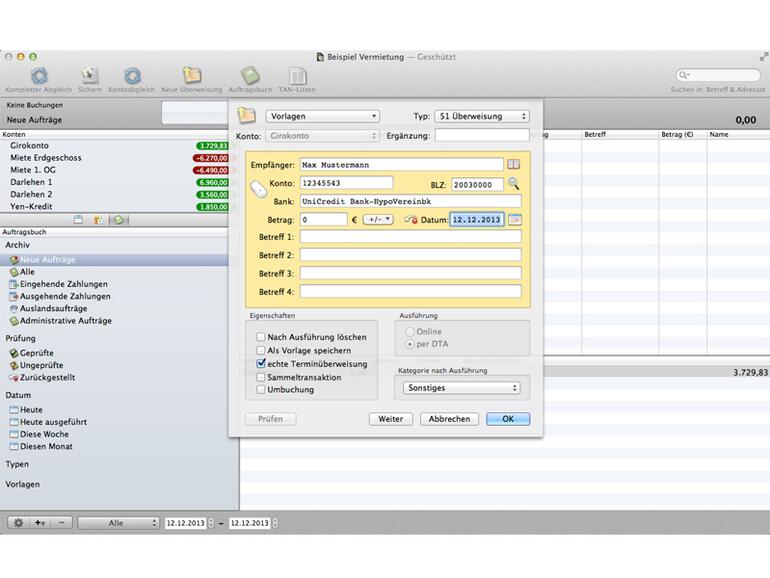 Bank X ist seit Jahren bewährt, was Sie aber auch der etwas behäbigen Oberfläche anmerken. Sein riesiger  Funktionsumfang macht die Einarbeitung nicht ganz einfach.