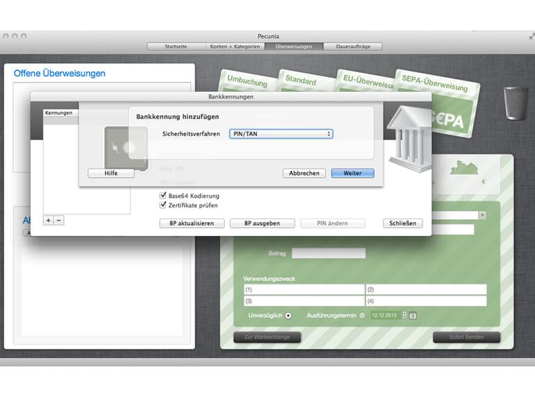 Pecunia ist ein erstaunliches und kostenloses Programm für das Homebanking.