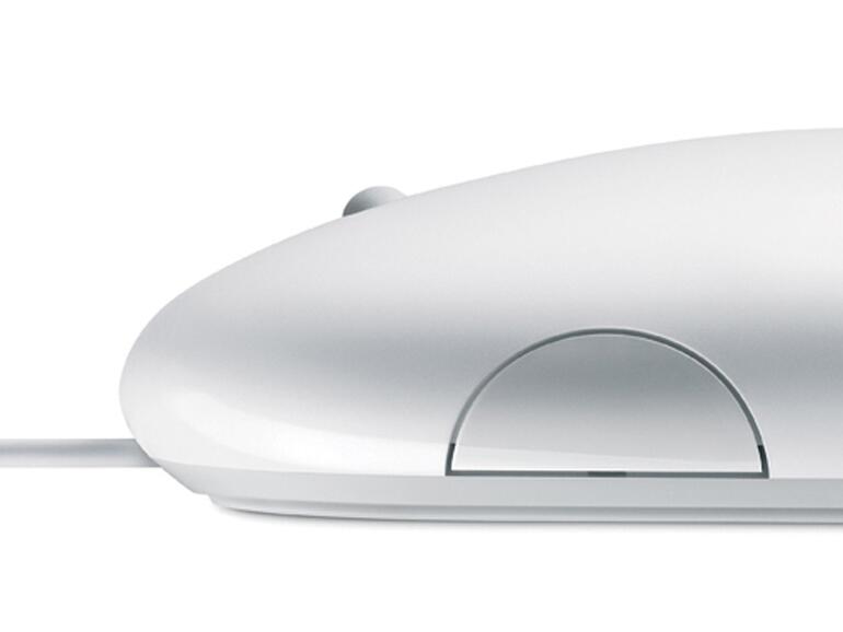 Verschmutzung vorprogrammiert: Der Scrollball der Mighty Mouse von Apple vedreckte leicht, wodurch die Benutzung beeinträchtigt wurde.