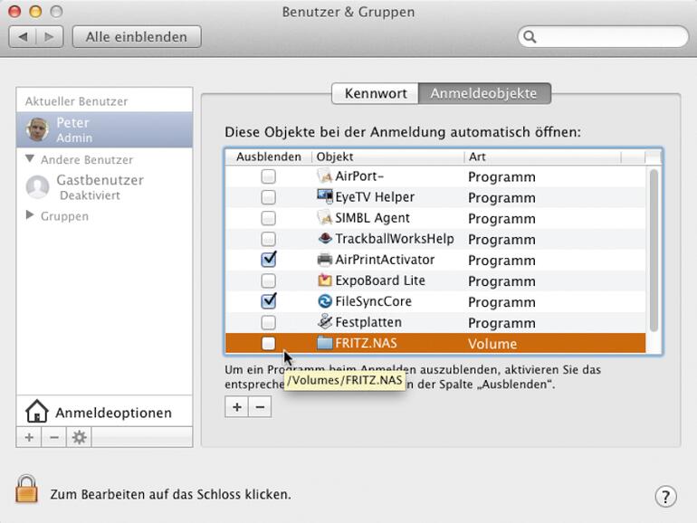 Wählen Sie gezielt Dateien für die Sicherung aus und lassen Sie arRsync diese in einem Rutsch sichern.