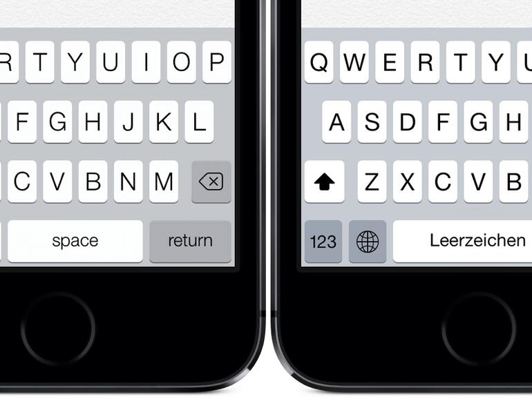&lt;b&gt;Verwirrende Hochstelltaste: &lt;/b&gt;Die etwas dickere Beschriftung der Tastatur stört im Alltag kaum. Bei der Hochstell-Taste scheinen sich Apples Entwickler aber nicht einig gewesen zu sein.