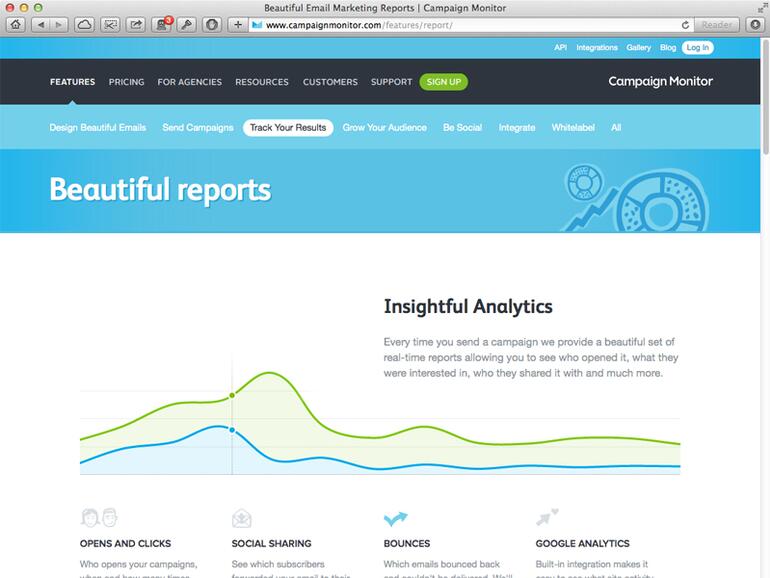 Beim kommerziellen Einsatz von Newslettern analysiert der Webdienst Campaign Monitor den Erfolg der Bemühungen.