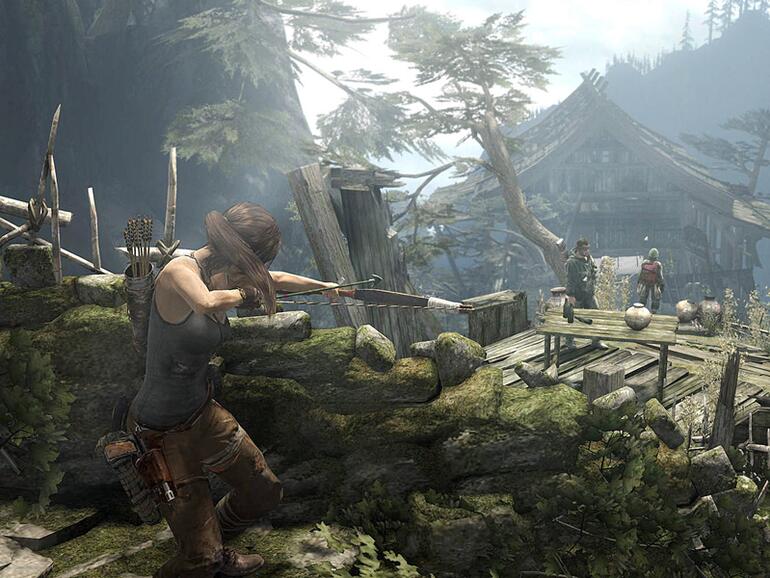 Ob mit Pfeil und Bogen …