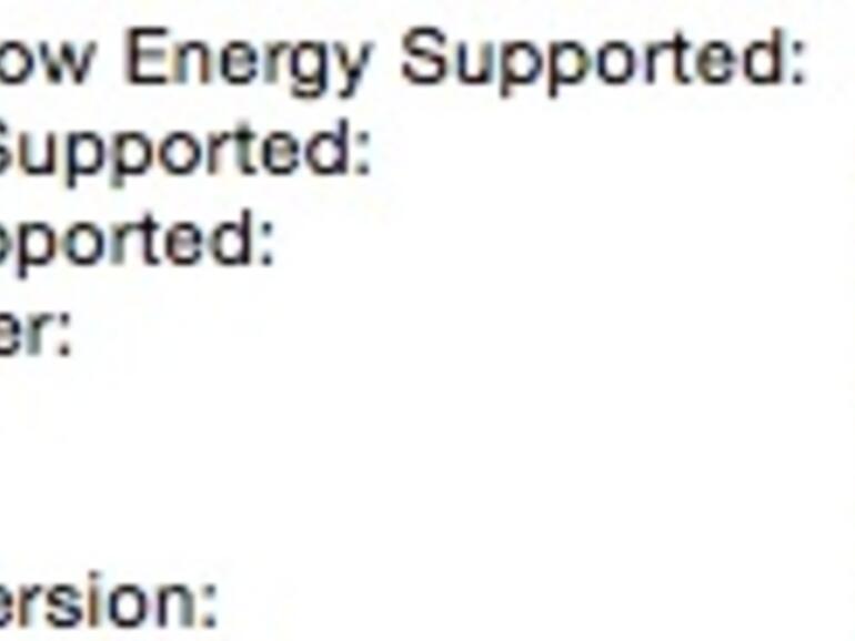 OS X Yosemite meldet im Test trotz aktuellem Bluetooth-Adapter keine Continuity-Kompatibilität des Systems.