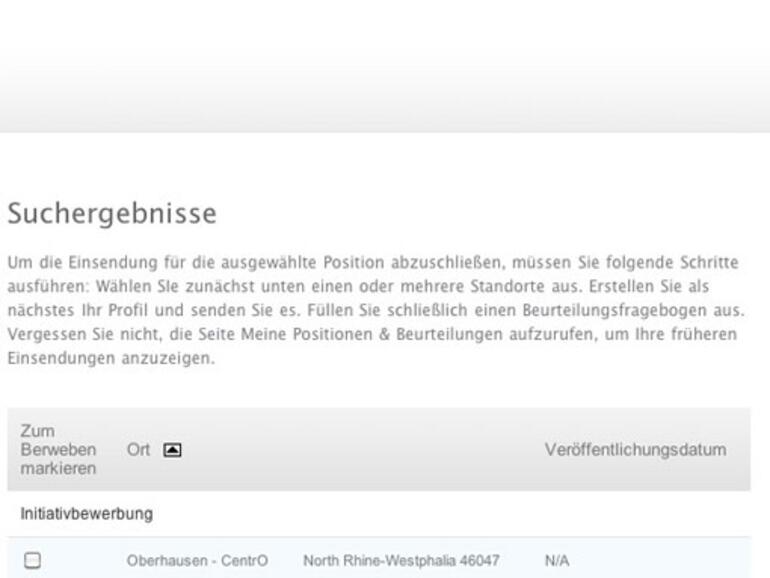 <b>Jobs bei Apple Retail: </b> Nach Süd-, Nord- und Mittel-Deutschland nun auch ein Apple Store im Westen
