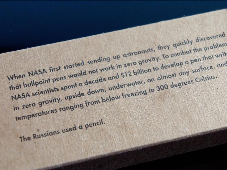 Der Gag mit dem „Space Pen“