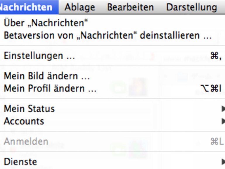 Die Messages Beta deinstallieren