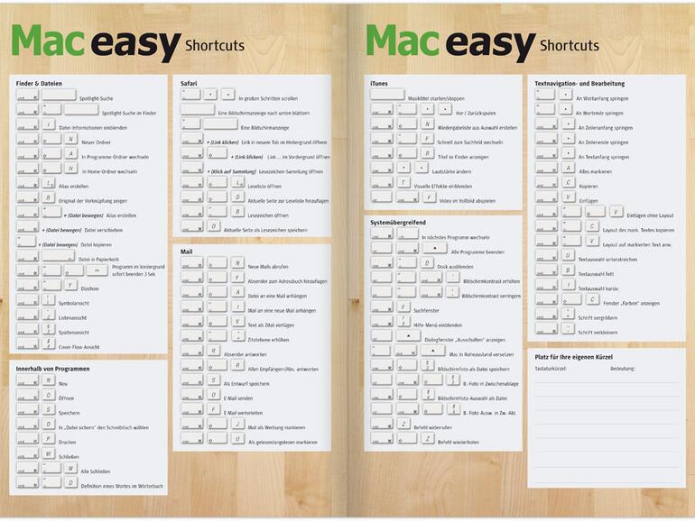 Tastatur-Kurzbefehle