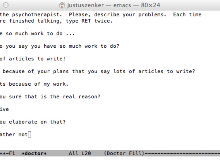 Virtuelle Therapeuten-Couch