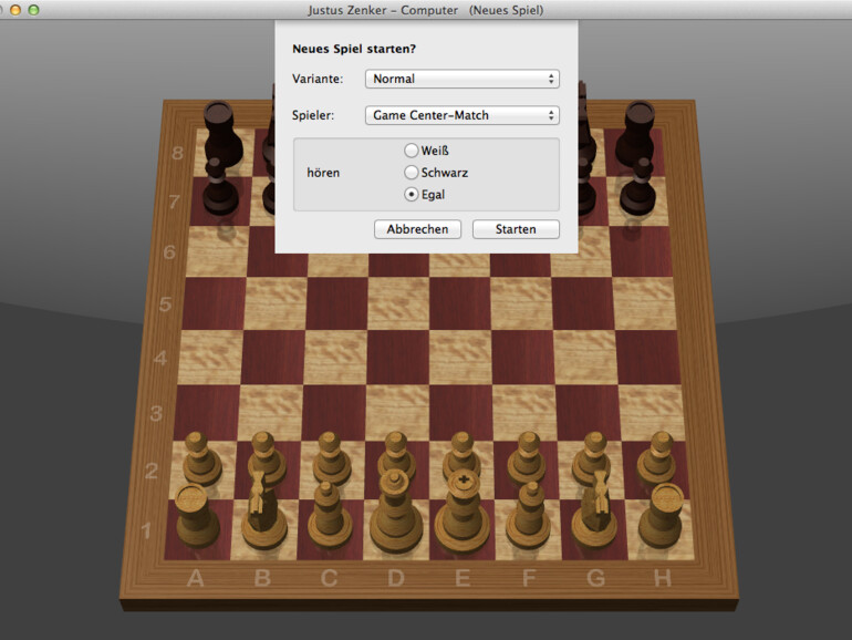 1. Neues Spiel einrichten