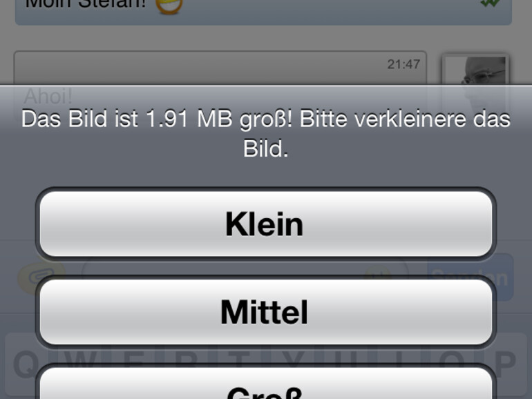 Etwas kleiner, bitte