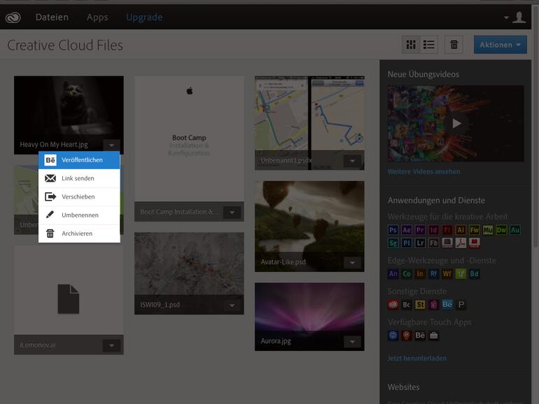Online betrachten und teilen