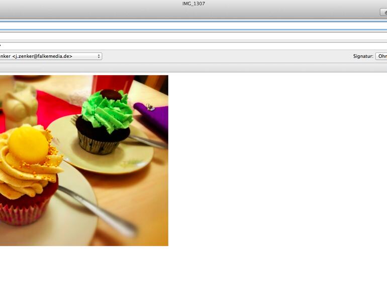 Foto per Mail verschicken