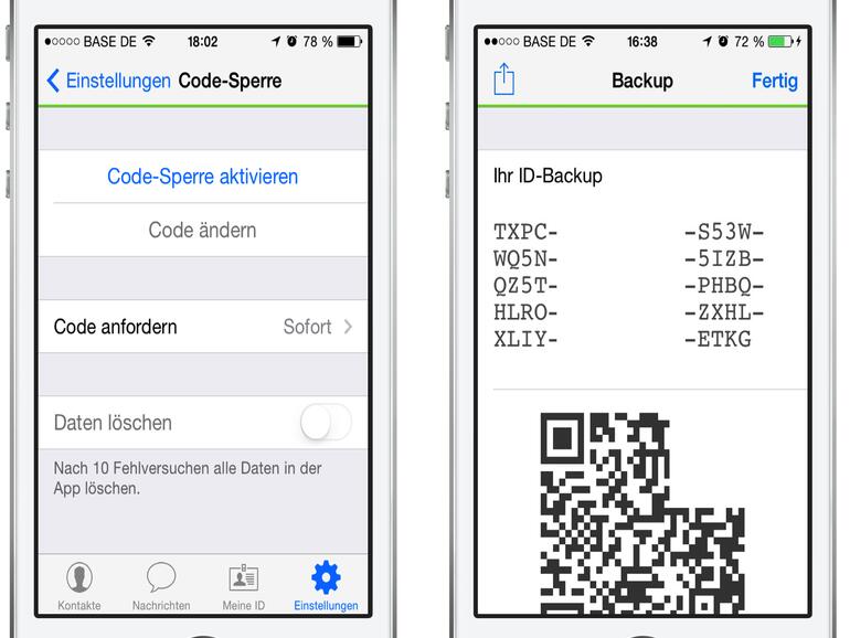 Extra Sicherheit & Backup