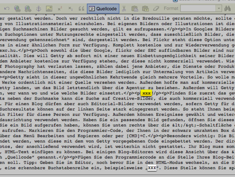 Embed-Code einfügen