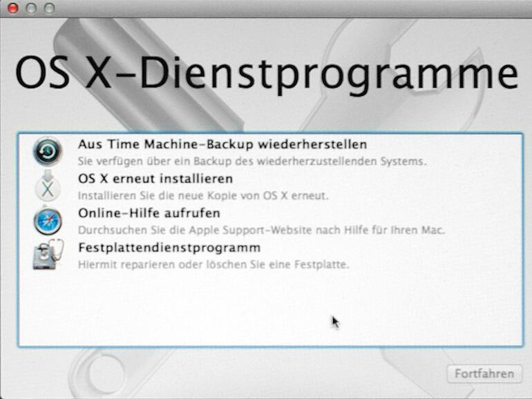 7. Festplattendienstprogramm