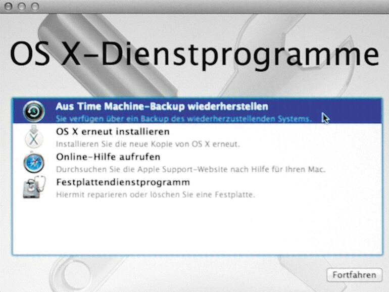 9. Backup oder Neu-Installation