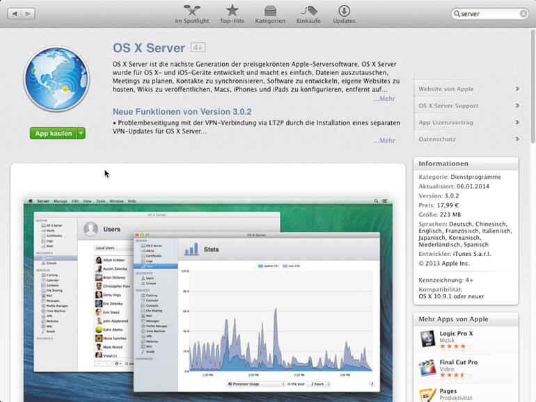 1. OS X Server kaufen