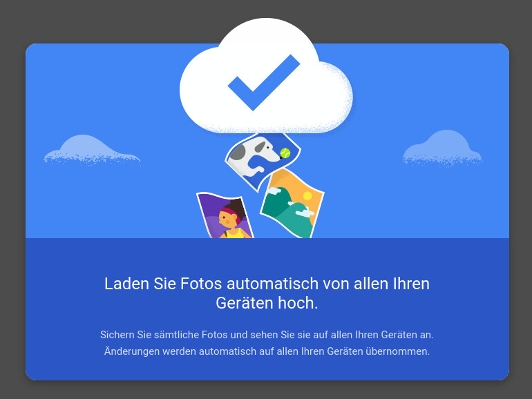 Google Photos speichert Bilder auch nach dem Löschen der App in der Cloud ab