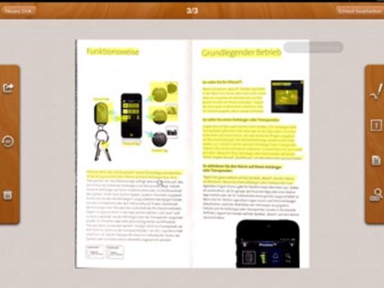 Die optische Zeichenerkennung des CamScanner HD Pro funktioniert auch ohne Internetverbindung.

