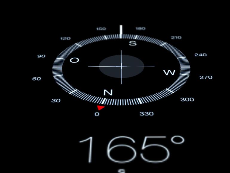 Kompass-App vom iOS