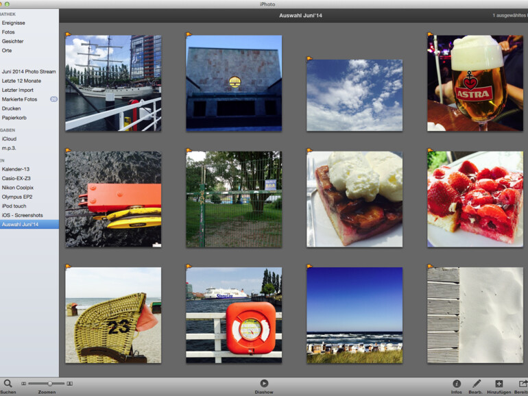 Alben: Apple liefert iPhoto ohne Album aus Dabei lassen sich hier Bilder in Alben und Alben in Ordner ablegen. Nutzen Sie iPhoto-Alben zur persönlichen Organisation.