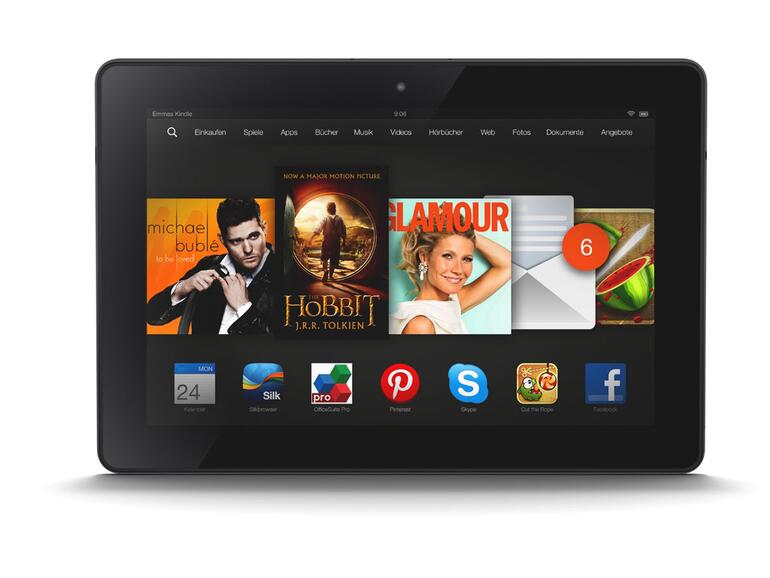 Amazons Kindle Fire HDX gibt es in verschiedenen Bildschirmgrößen. Und das Tablet ist überaus günstig zu erwerben.