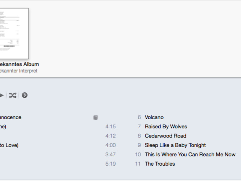 Schritt 3: Album anhören