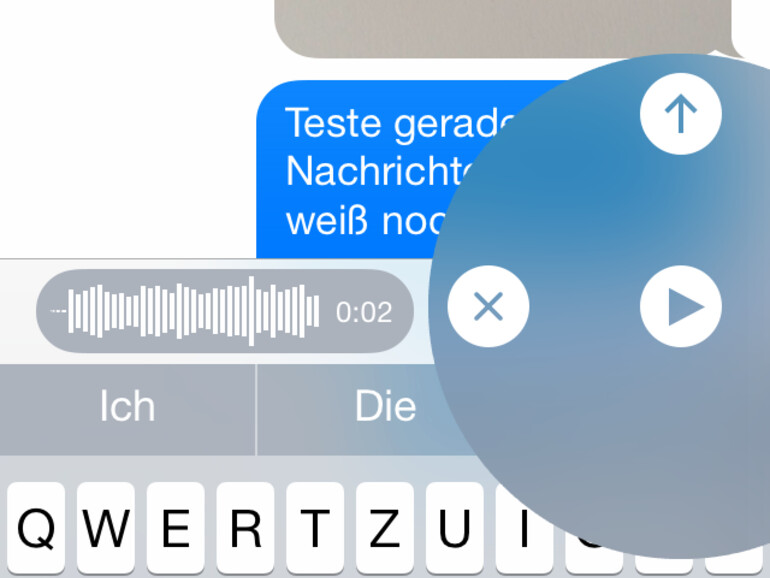 Sprachnachrichten versenden ist jetzt möglich