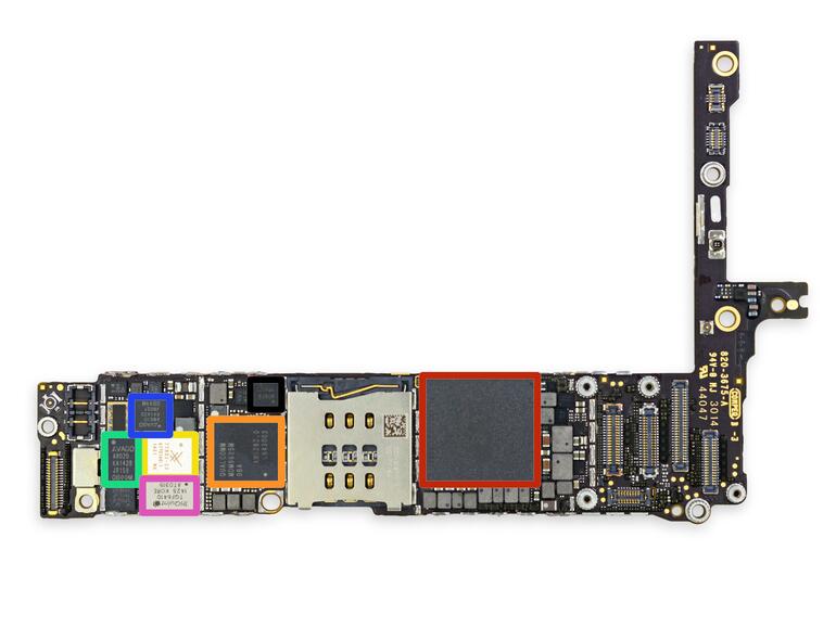 Das Logic Board des iPhone 6 Plus.