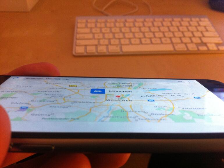 Selbst im flachen Winkel sind Bilder noch sehr gut zu erkennen