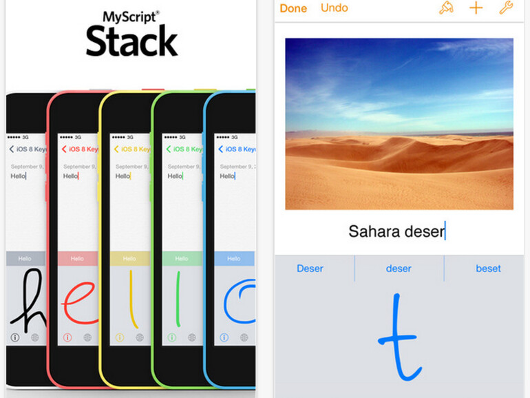 MyScript Stack ersetzt die Tastatur durch Handschriften-Erkennung.