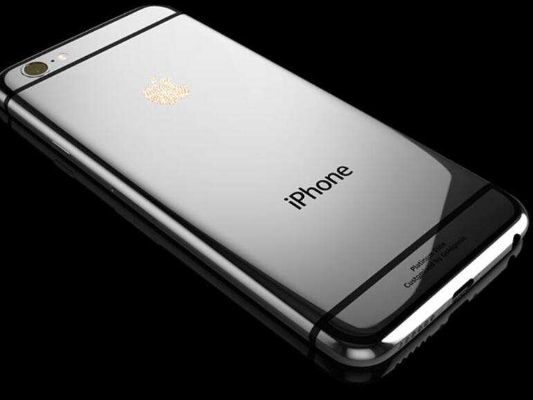 iPhone 6 fast ganz aus Platin