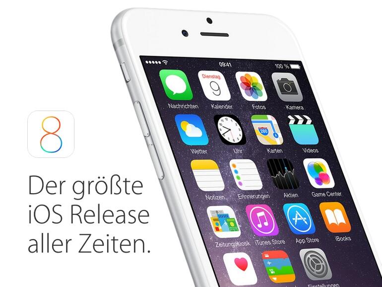 Apple preist das iOS-8-Update als größtes Release aller Zeiten an. Die Fehlerrate ist dafür noch erstaunlich gering.