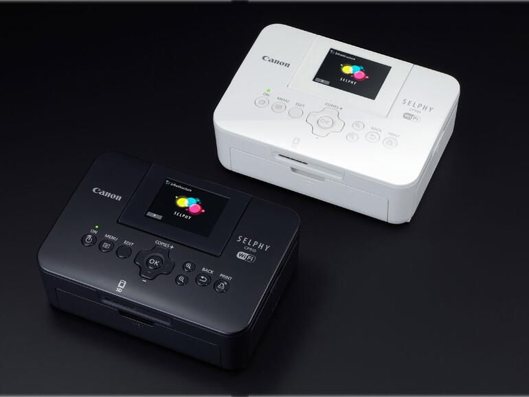 Der Canon Selphy CP910 ist in Schwarz und Weiß erhältlich