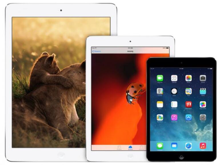 Alle drei iPad-Größen auf einem Blick.