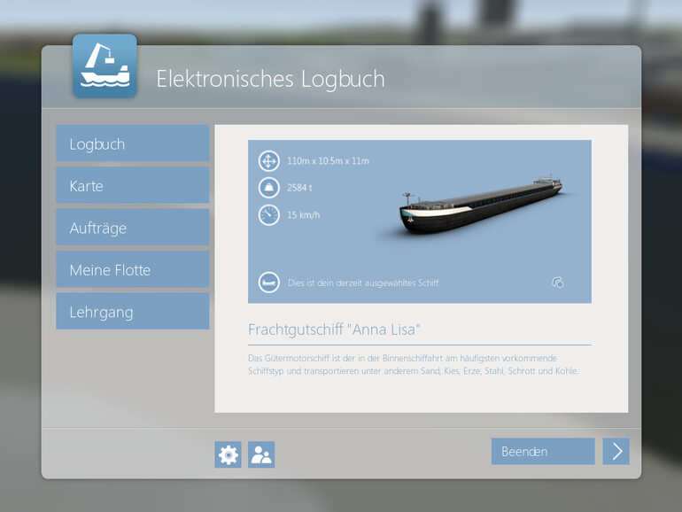 Binnenschiff-Simulator