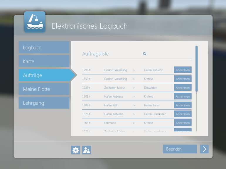 Binnenschiff-Simulator