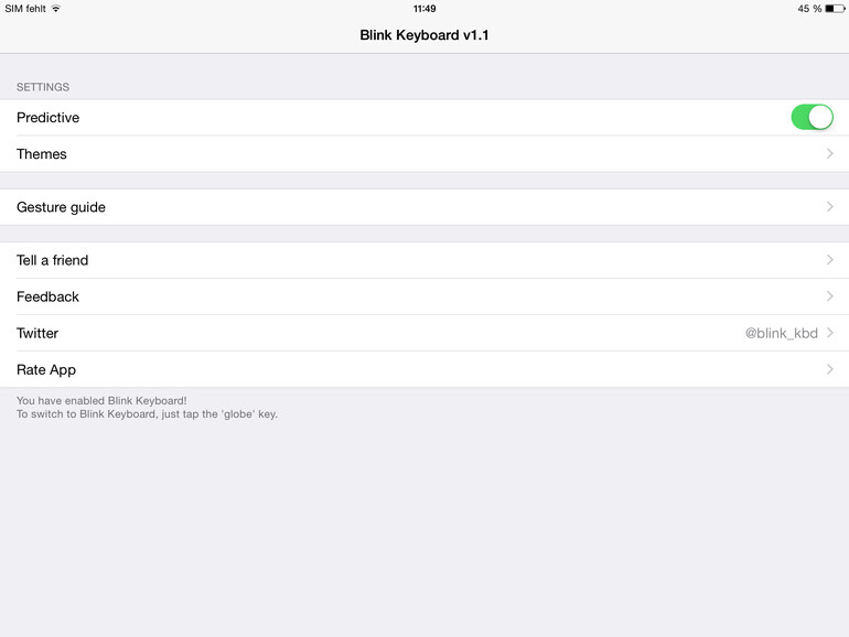 Farb-Themen kann man nur in den App-Einstellungen wechseln.