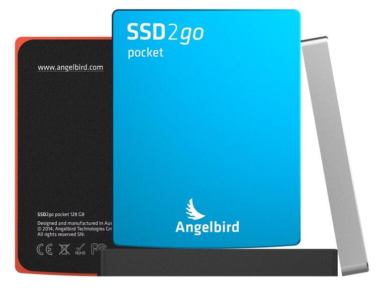 Nicht größer als ein iPod classic: Die neue externe SSD von Angelbird ist kompakt gebaut.