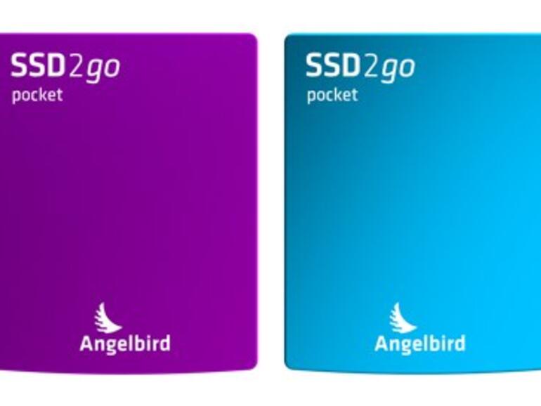 Kunterbunt: Die SSD2go pocket ist in verschiedenen Farben erhältlich, die silberne Variante macht sich gut neben jedem Mac.