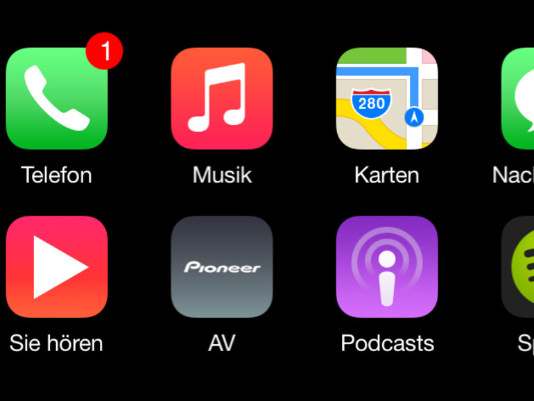 Apple CarPlay – der Starbildschirm