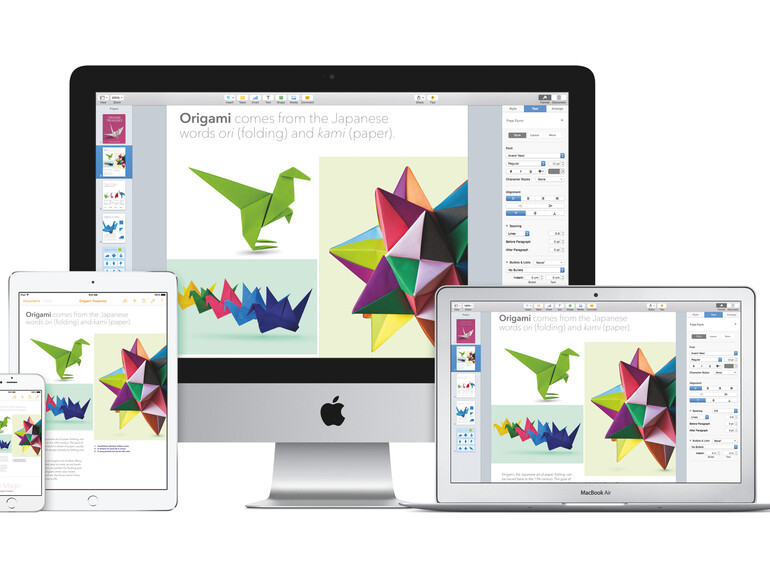 iWork: Apple liefert Update für OS X 10.10 Yosemite und iOS 8