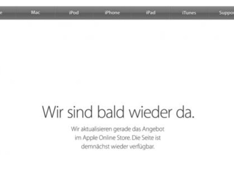 Der Apple-Online-Store ist schon wieder offline - und das, obwohl alle Produkte eigentlich schon ihren Platz eingenommen haben ... kommt da eventuell noch eine Überraschung nach?