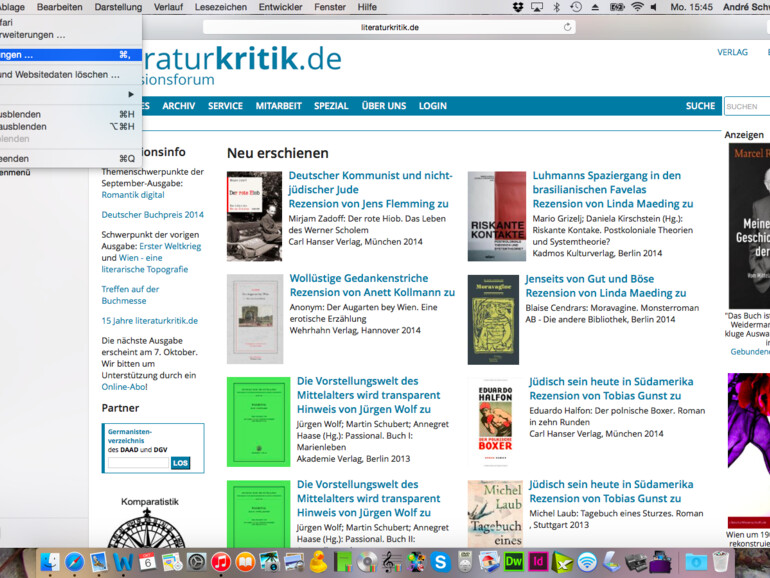Die Seite, die Safari anzeigt, wenn Sie ein Fenster öffnen, lässt sich ebenfalls einstellen. Gehen Sie dazu im Menü „Safari“ auf Einstellungen. Unter dem Reiter „Allgemein“ finden Sie die Einstellungen für die ...