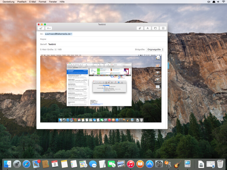 Eine der besten neuen Funktionen in Apple Mail ist die Markierungsfunktion. Mails lassen sich entweder beim Antworten markieren oder Sie fügen diese direkt beim Verfassen einer Mailnachricht ein.